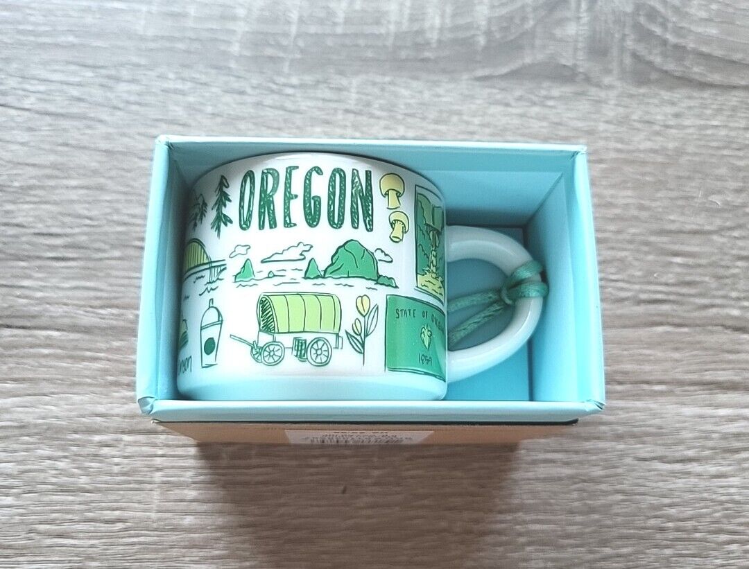 Starbucks - Been There Oregon Mug/Ornament - 2oz - Across Globe Collection - NEW