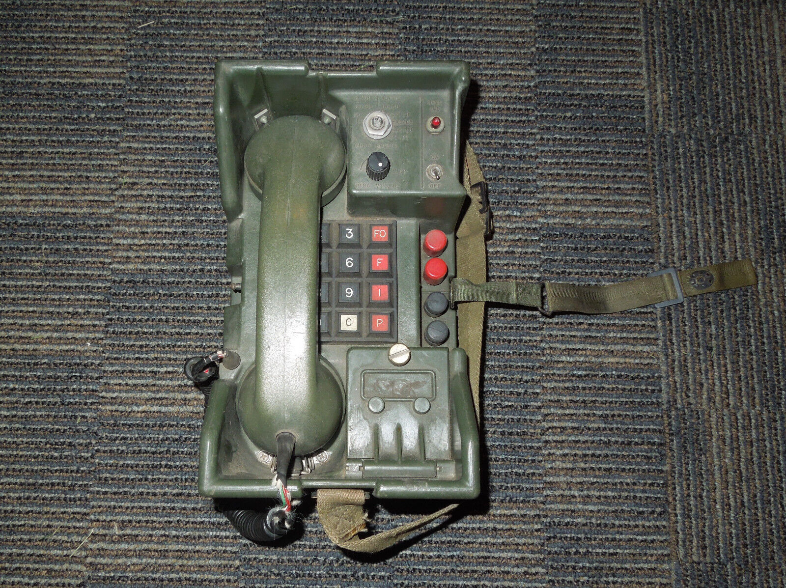 Military Telephone Set TA-838A/TT Star Dynamic Corp Field Phone Radio, Untested