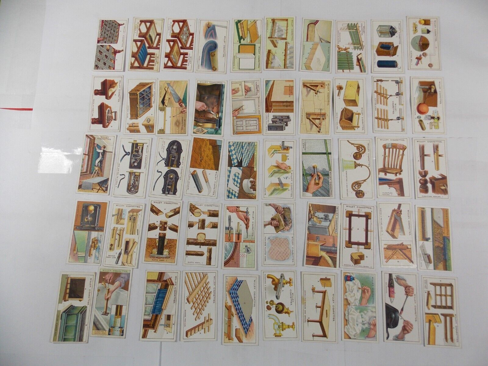 Wills Cigarette Cards Household Hints 1927 Complete Set 50