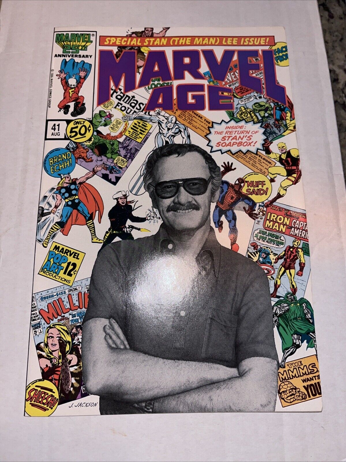 Marvel Age #41 - 1986 - Stan Lee Photo Cover - NM-