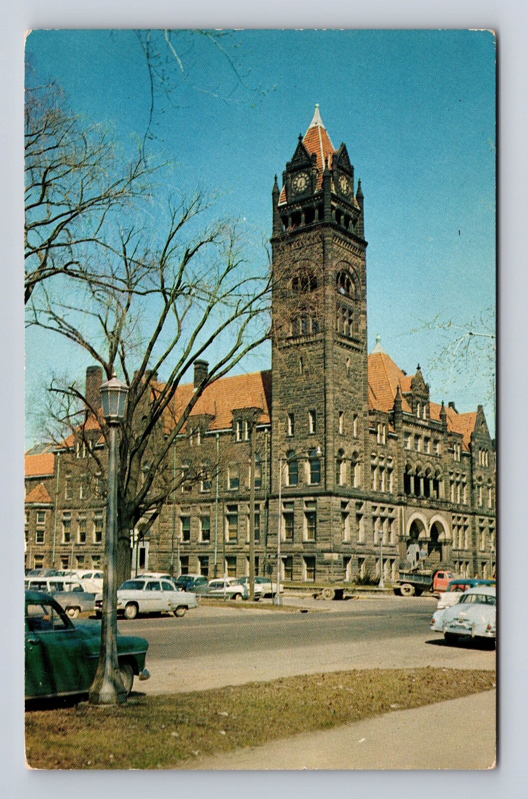Bay City MI-Michigan, City Hall, Antique Vintage Souvenir Postcard