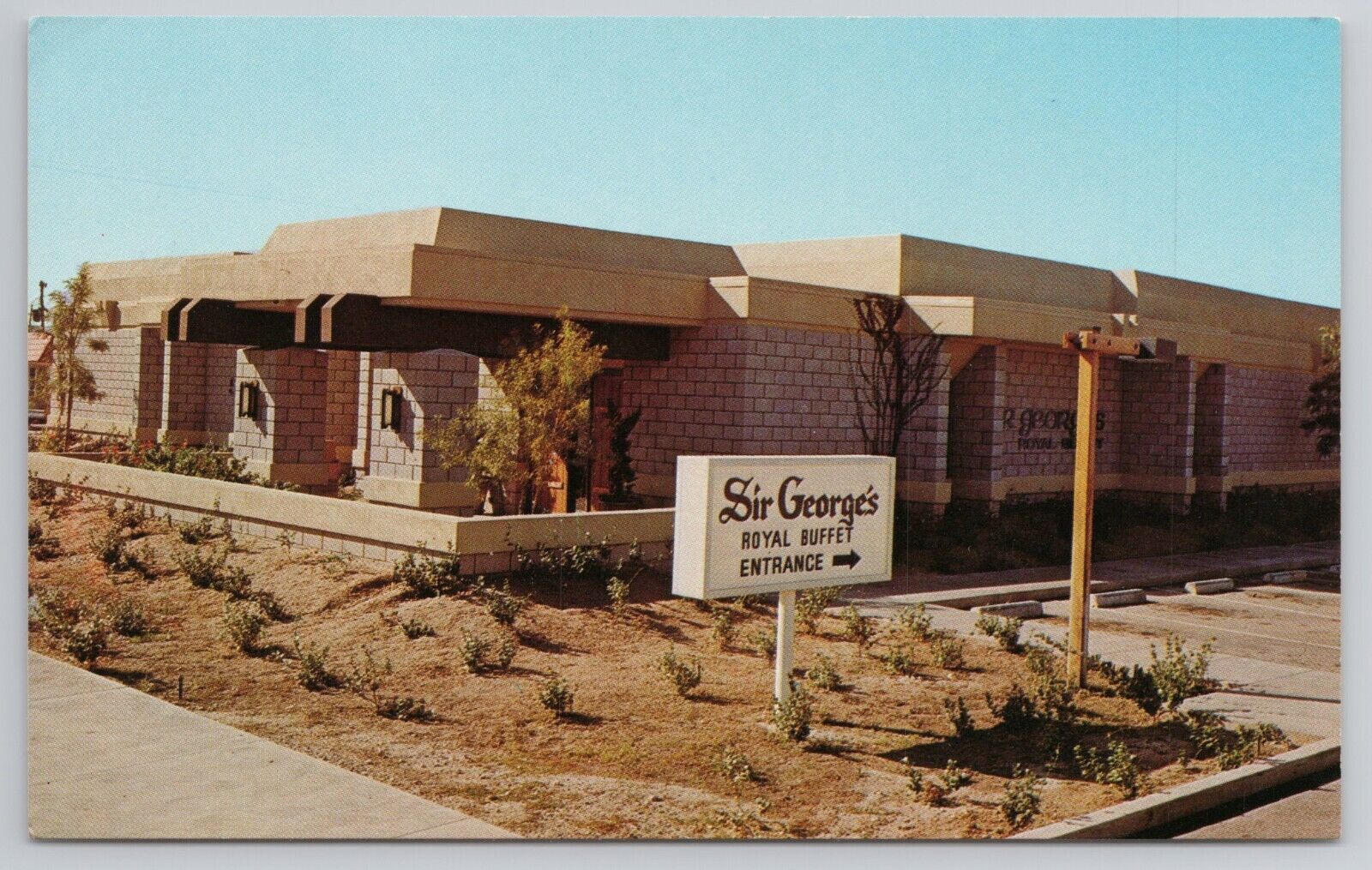 Sir George\'s Royal Buffet Restaurant Tucson Arizona AZ 1960s Postcard