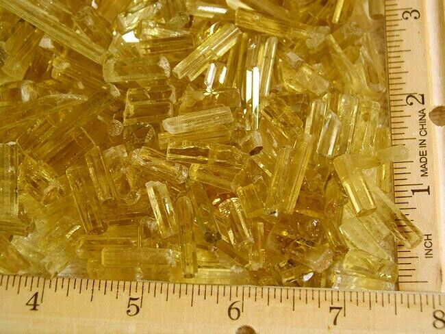 Golden beryl natural crystal Specimen facet gem grade Afghanistan 15 carat lots