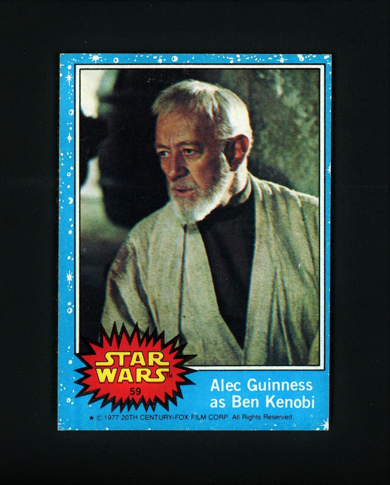 Alec Guiness as Ben Kenobi 1977 Topps Star Wars #59 NM
