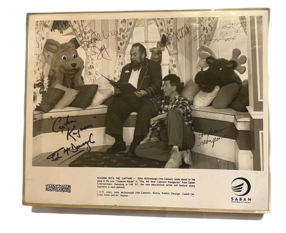 1997 The All New Captain Kangaroo | Joey, John McDonough, Mr. Moose | Autograph