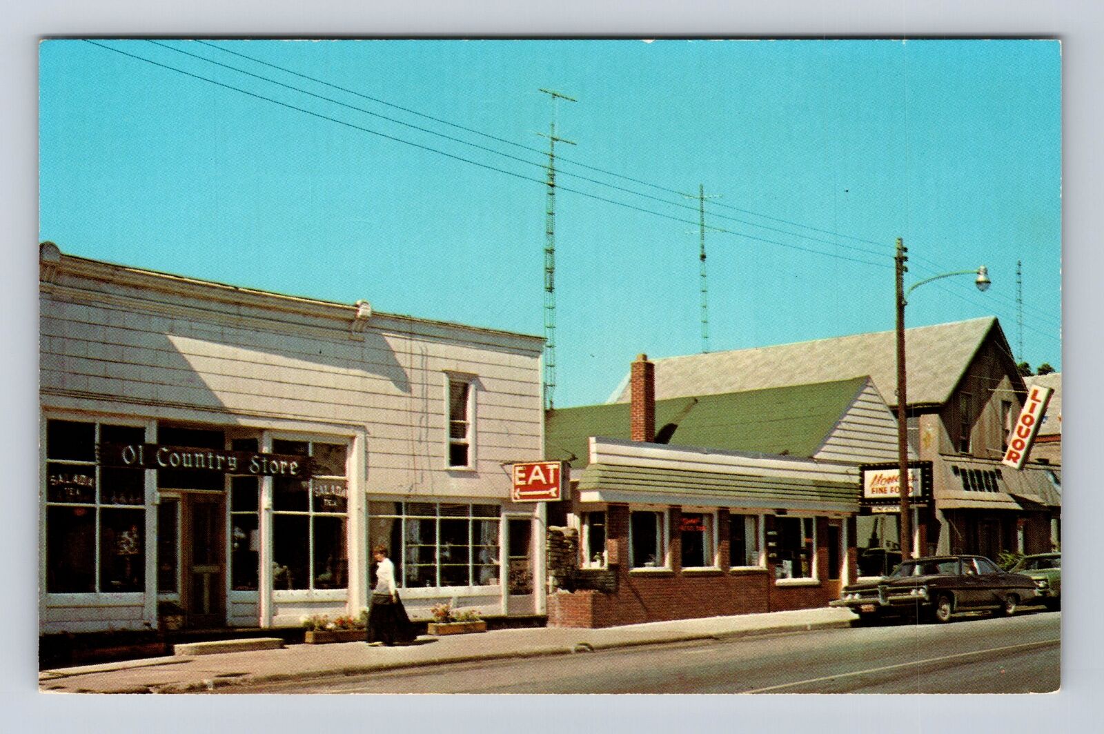 Honor MI-Michigan, Money's Coffee Shop, Advertising, Antique Vintage Postcard