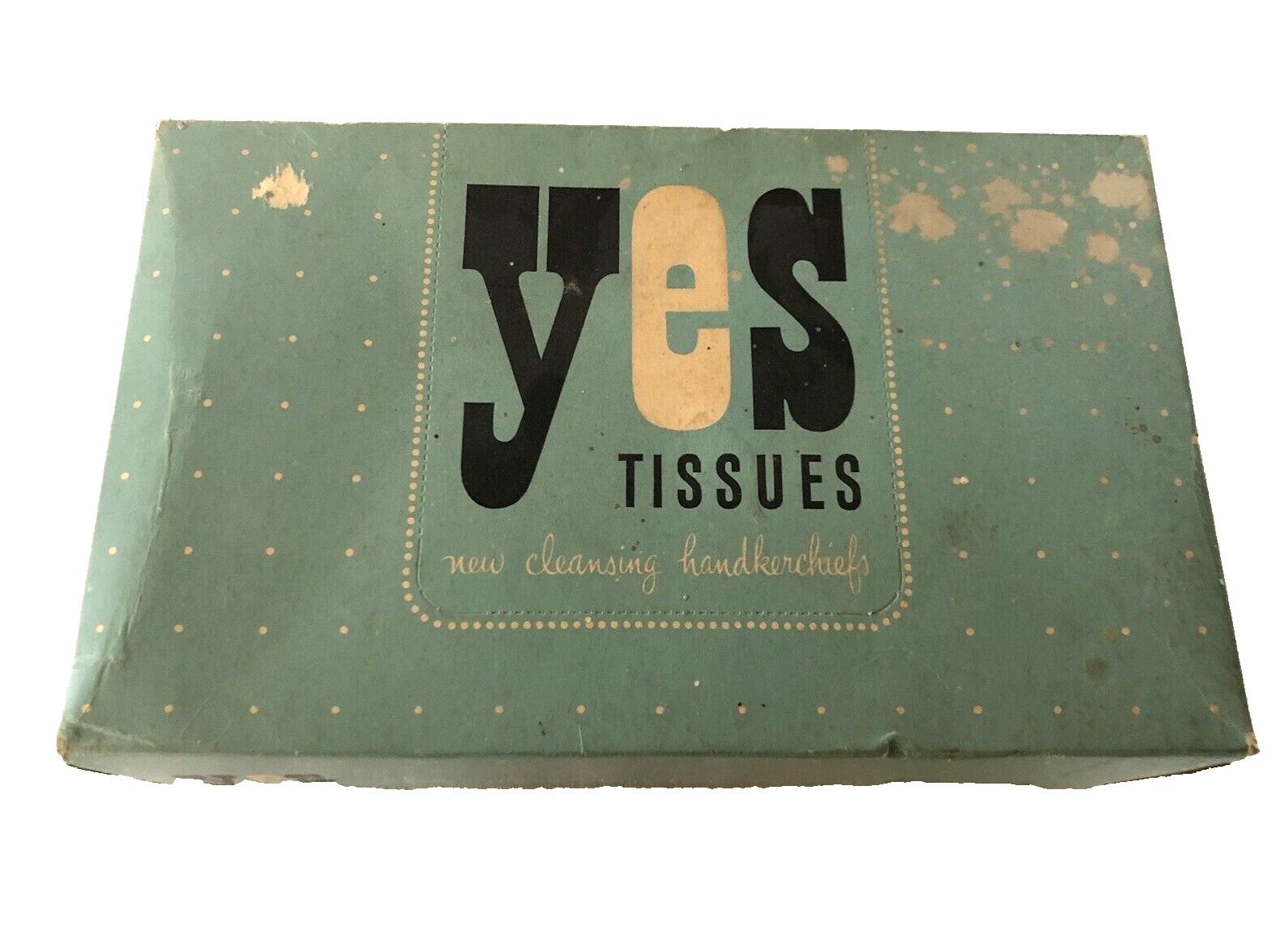 Vintage Still SEALED  1940s YES Tissues Box The New Tender Touch 10\