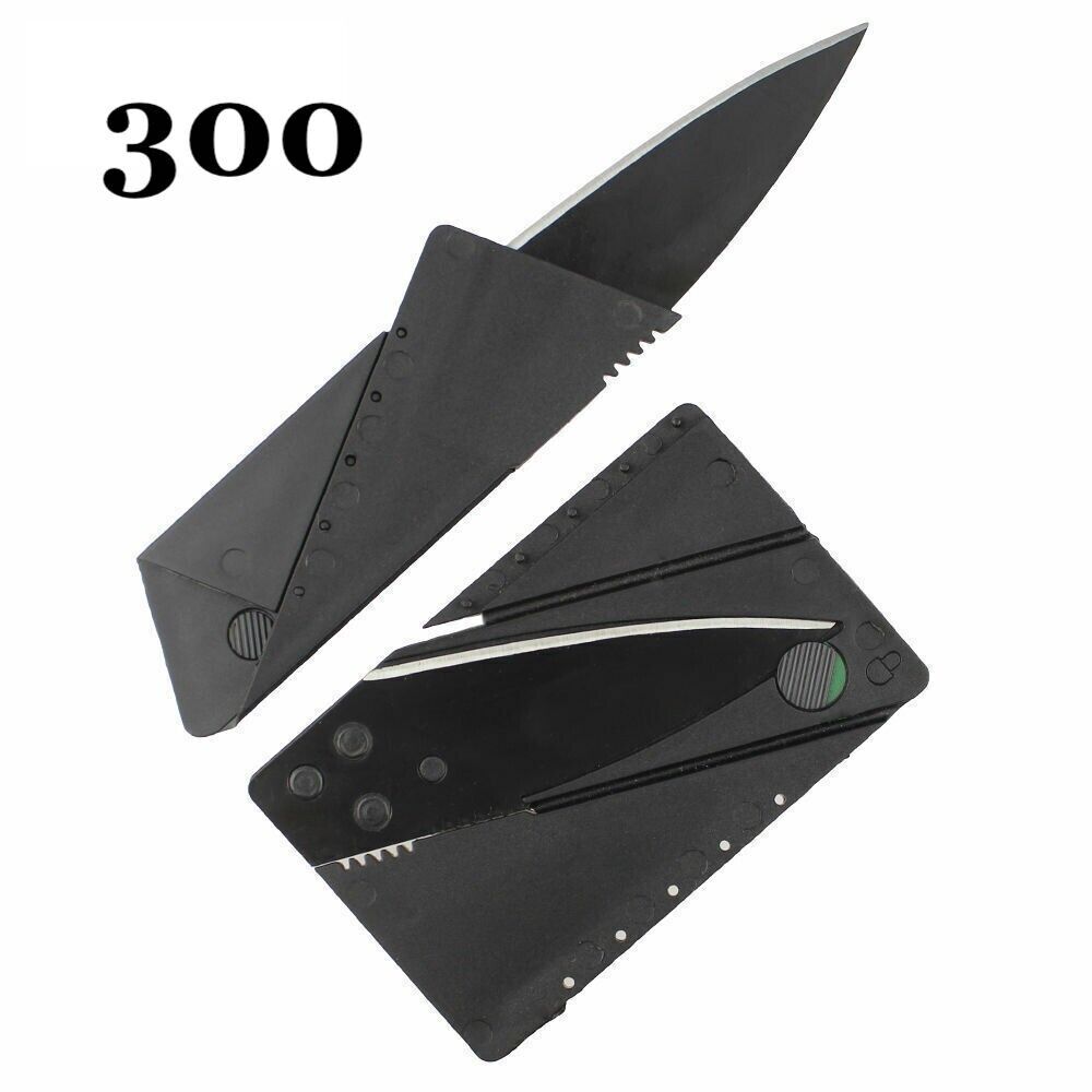 Lot 300x Credit Card Knives Folding Wallet Thin Pocket Survival Micro Knife Bulk
