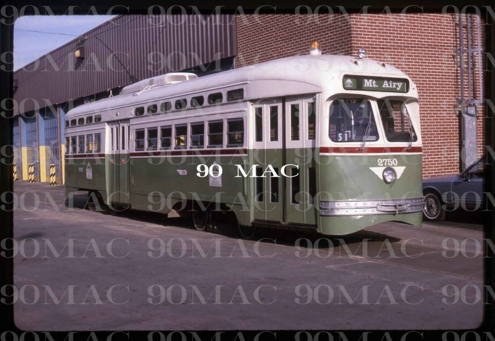SEPTA. PCC CAR #2750. Philadelphia (PA). Original Slide 1994.