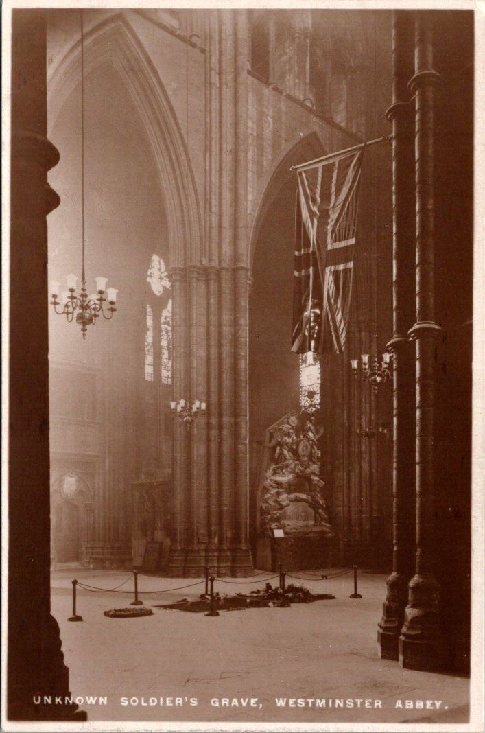 Postcard Raphael Tuck & Sons Unknown Soldiers Grave Westminster Abbey -A31