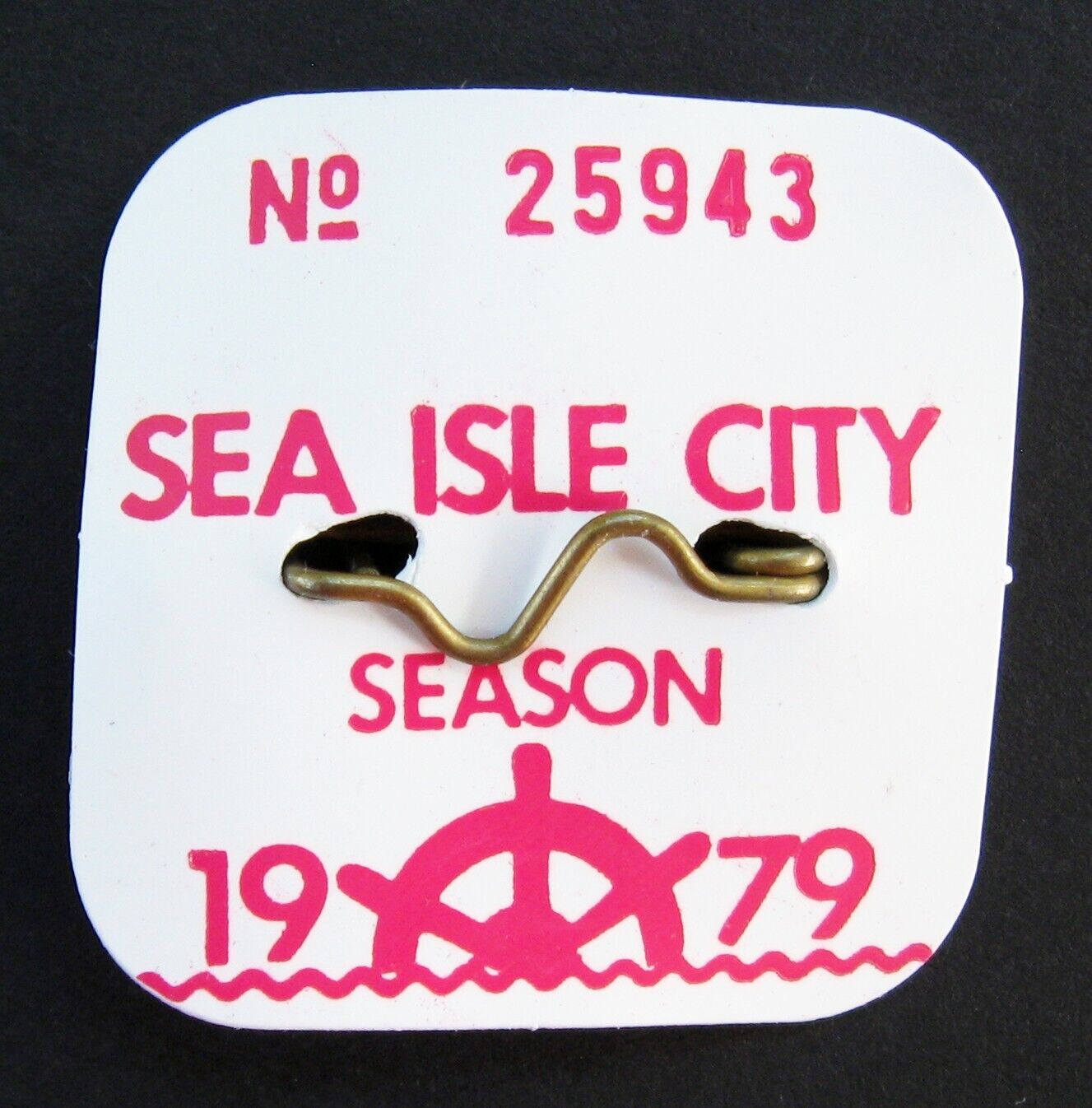 Scarce 1979 Sea Isle City NJ Seasonal Beach Badge Tag New Jersey