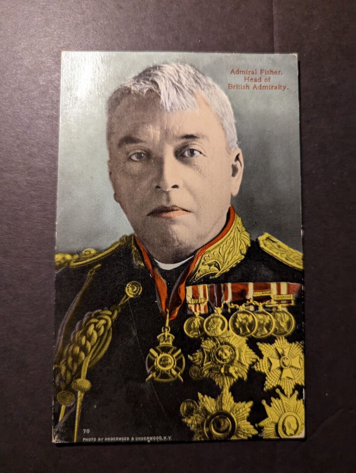 Mint England Postcard Admiral Fisher Head of British Admiralty