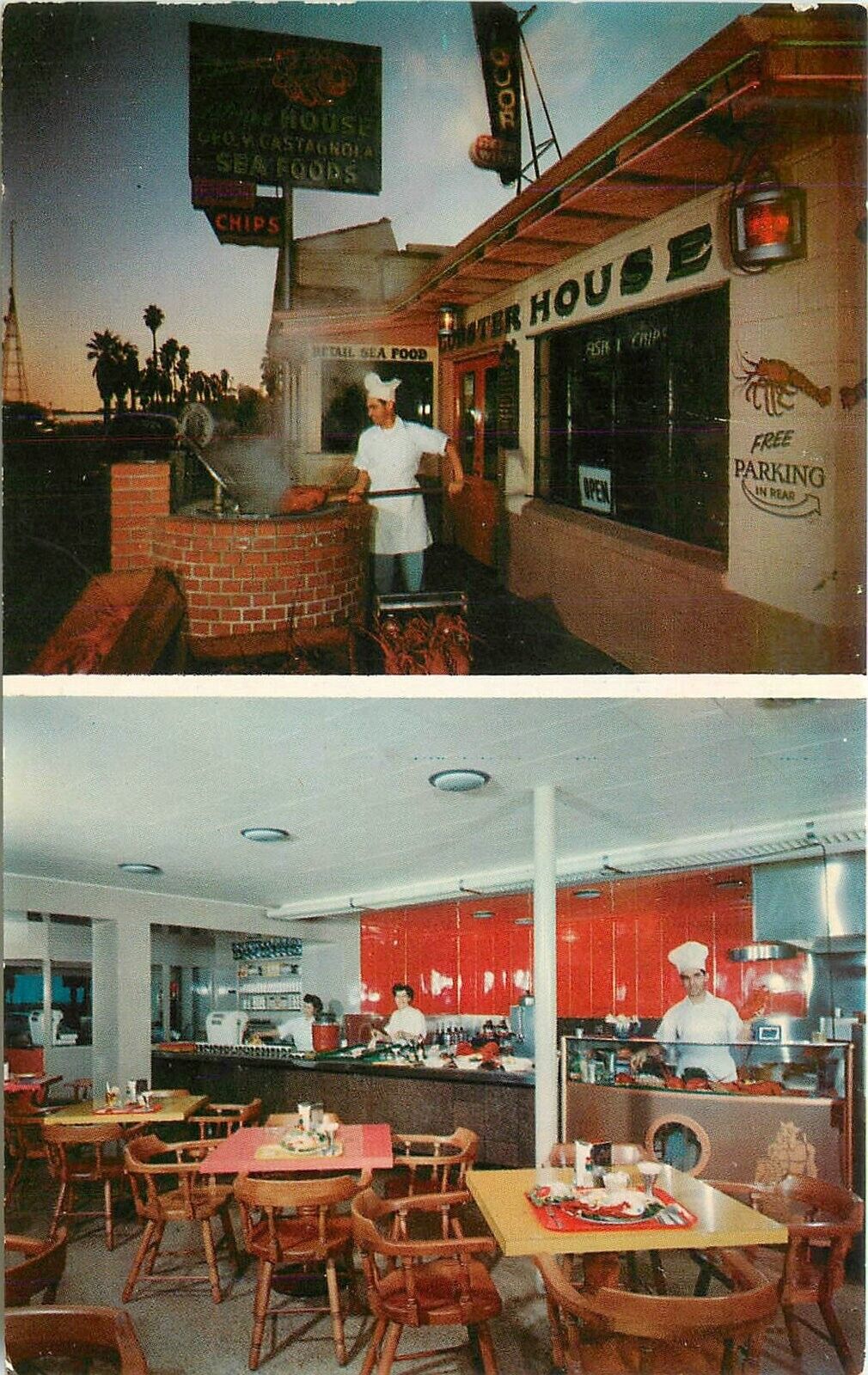 Postcard California Santa Barbara The Lobster House Restaurant Mellinger 23-4709