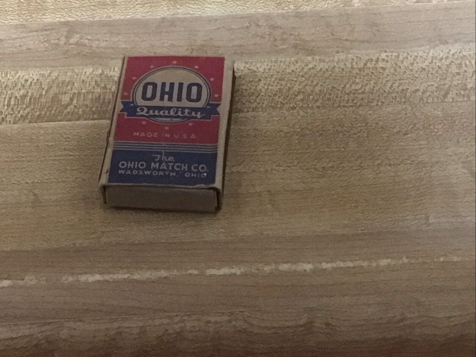 Vintage Empty Box Of Ohio Matches