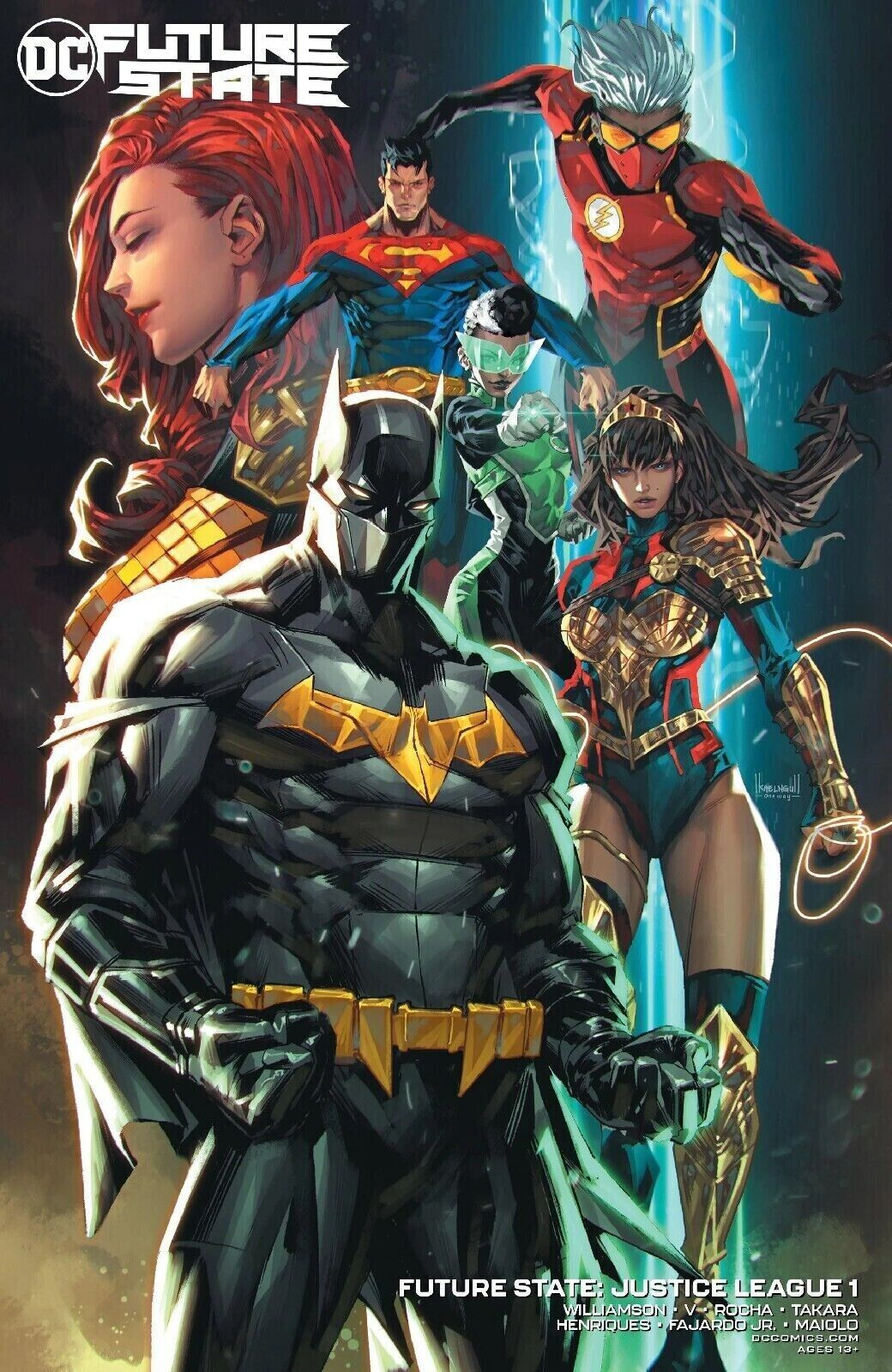 The BATMAN 11x17 Bruce Wayne POSTER DCU DC Comics Superman Flash Aquaman Future