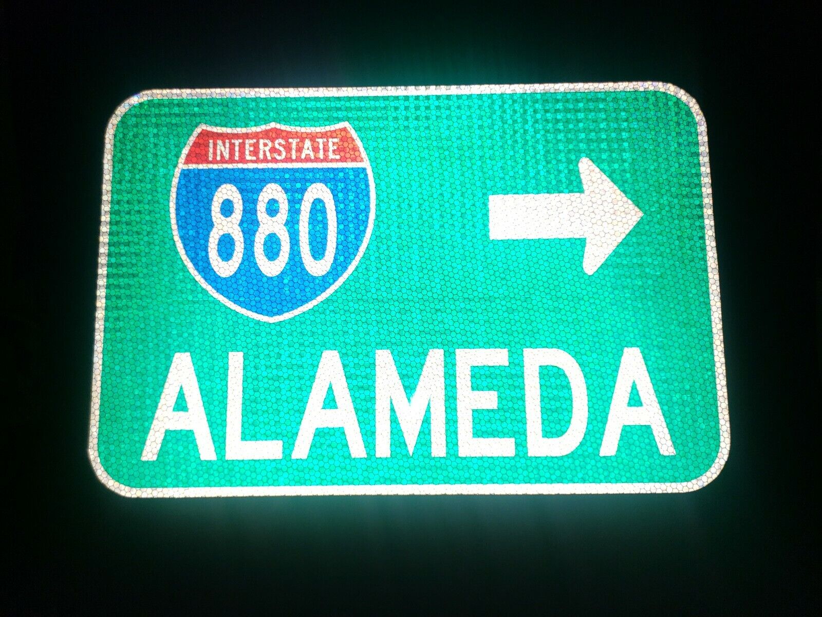 ALAMEDA, California route road sign 18