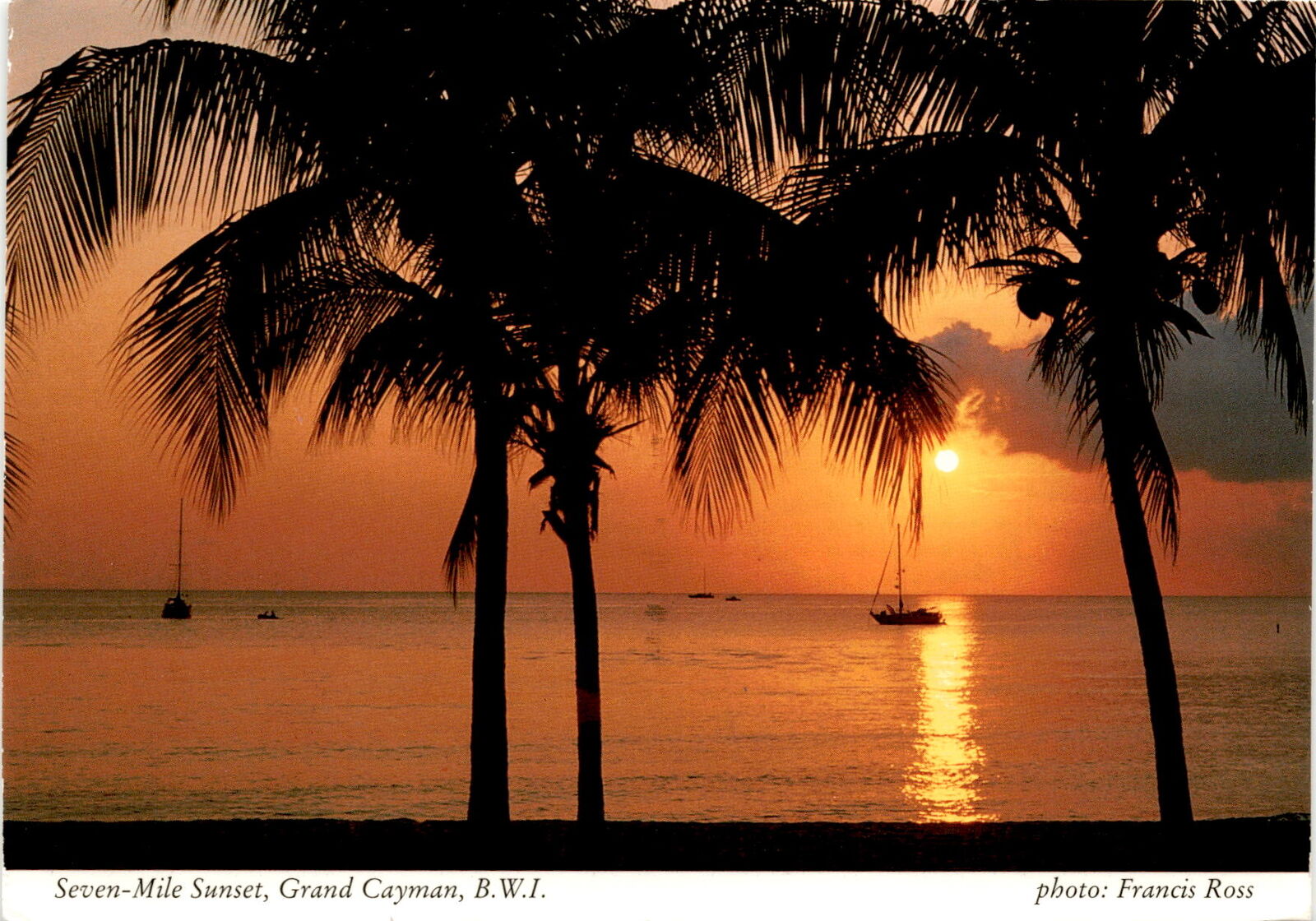 Grand Cayman, B.W.I, Little Cayman, snorkeling, diving, history, Postcard