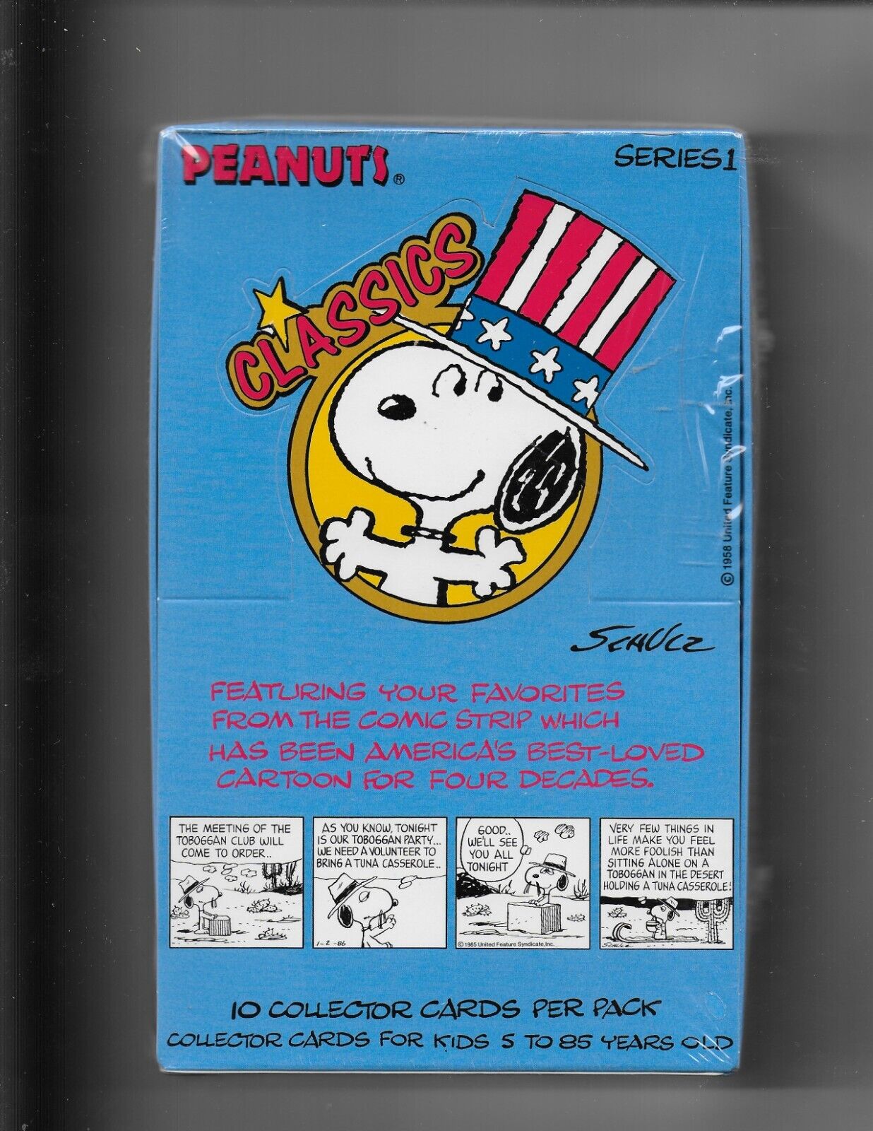 Peanuts Classics Series 1 Trading Cards, Sealed Box 36 Packs