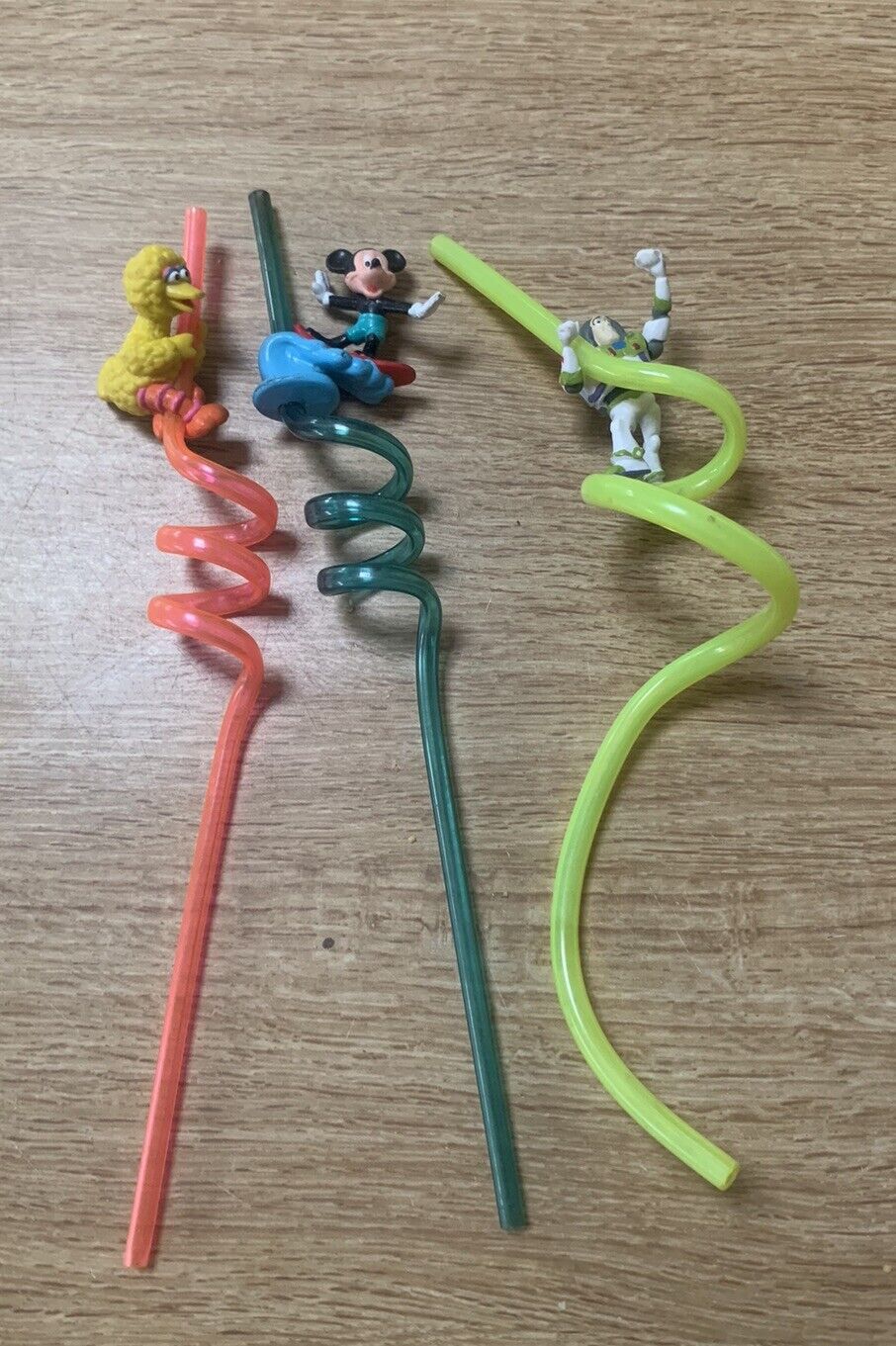 3 Vintage Disney Straws