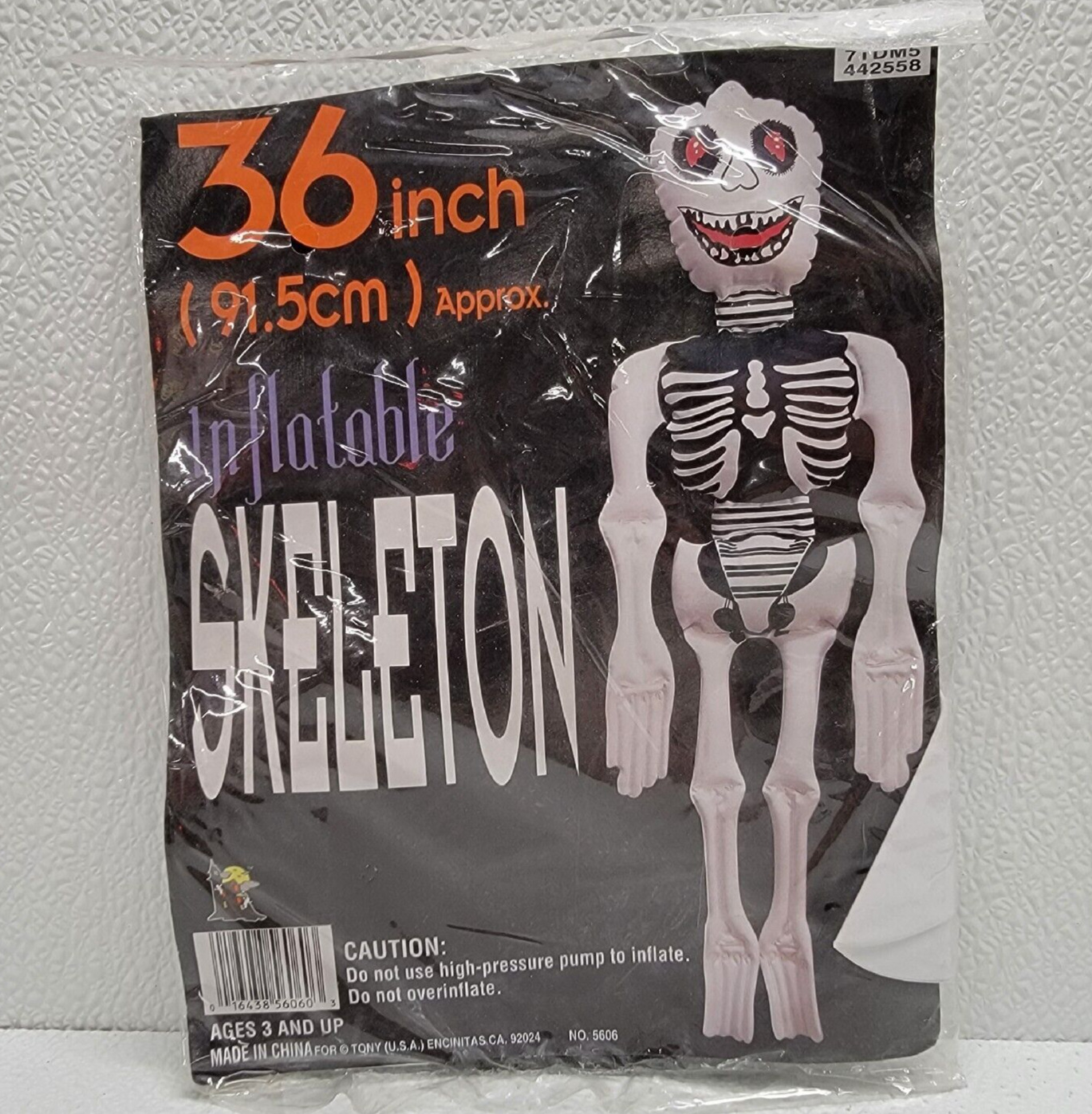 Vintage Tony Inflatable Skeleton 36\
