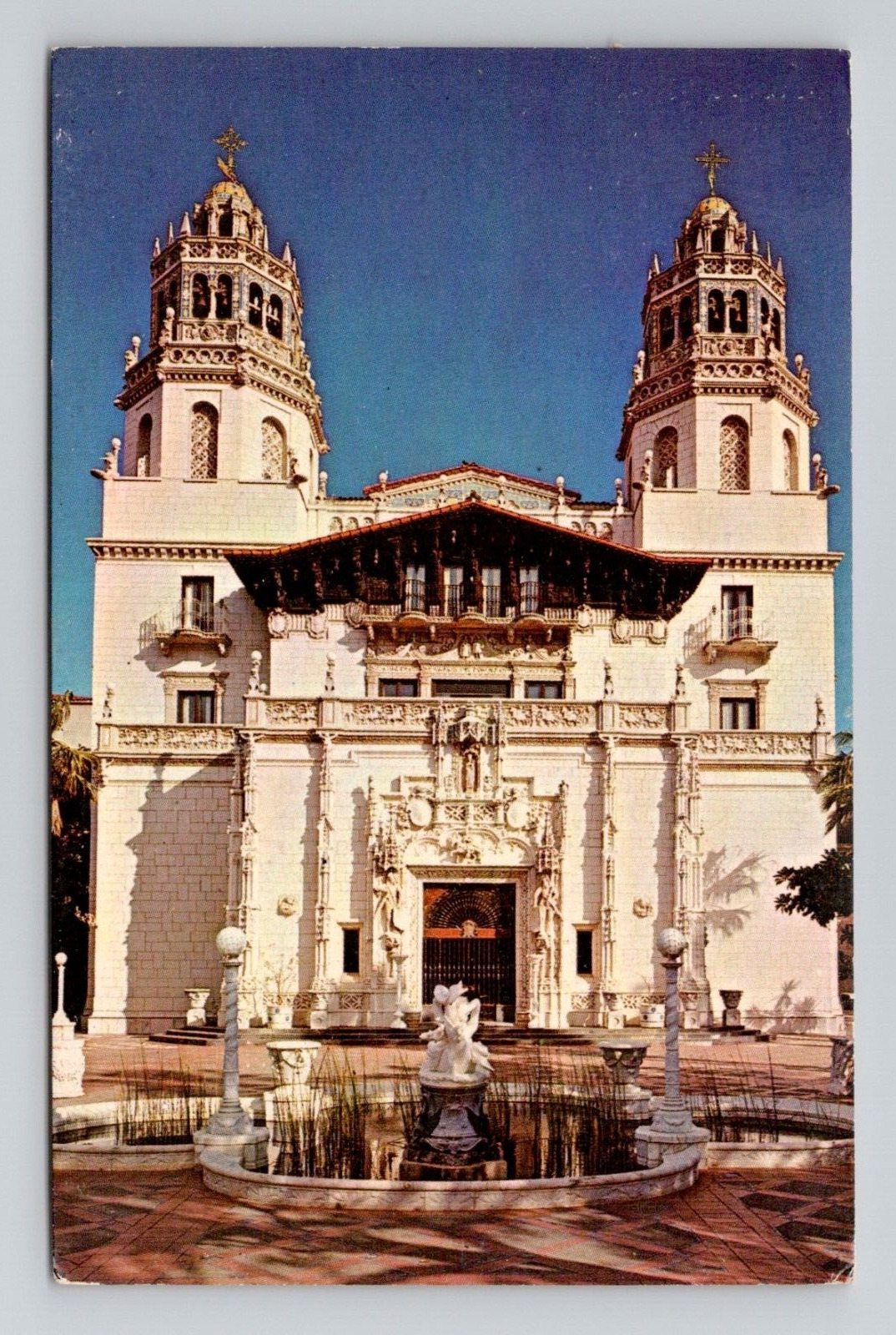 Postcard Hearst San Simeon State Monument California CA, Vintage Chrome J13