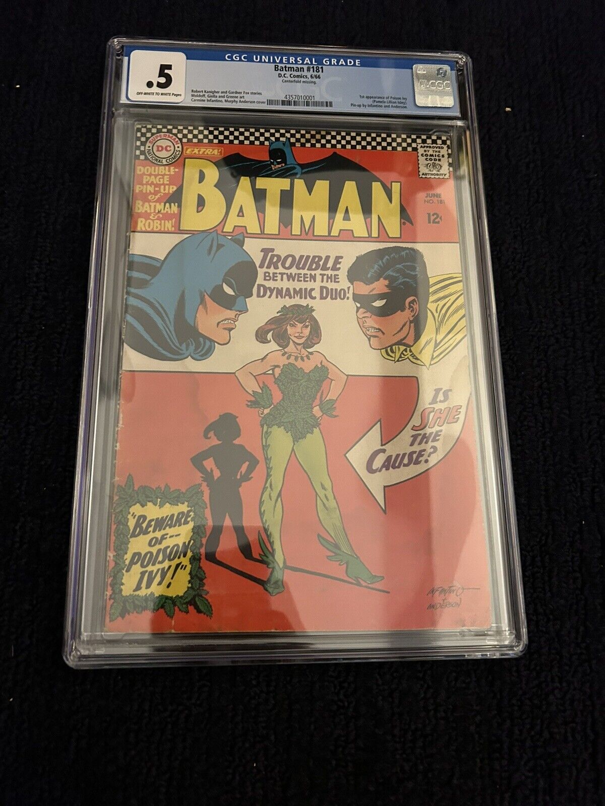 Batman #181 - 1966  - CGC 0.5 - 1st Appearance of Poison Ivy