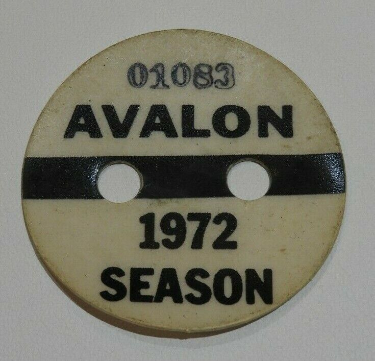 RARE 1972 Avalon, New Jersey Seasonal Beach Tag or Pin
