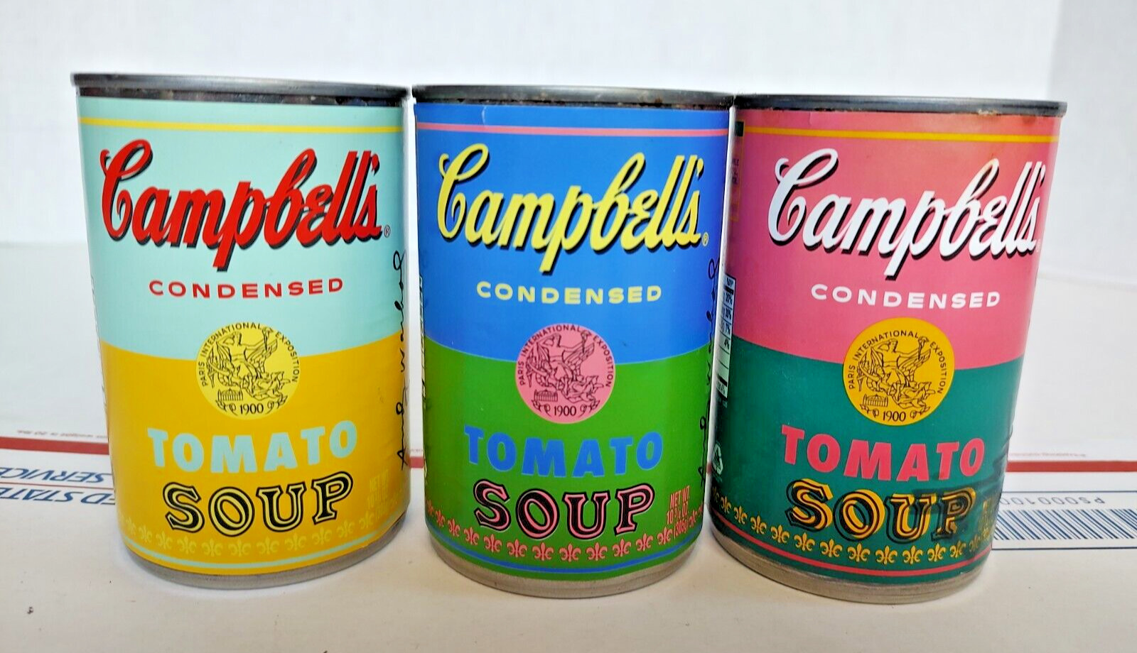 Andy Warhol 50 Years Campbell\'s Tomato Soup Cans Set of 3 Limited Edition Target
