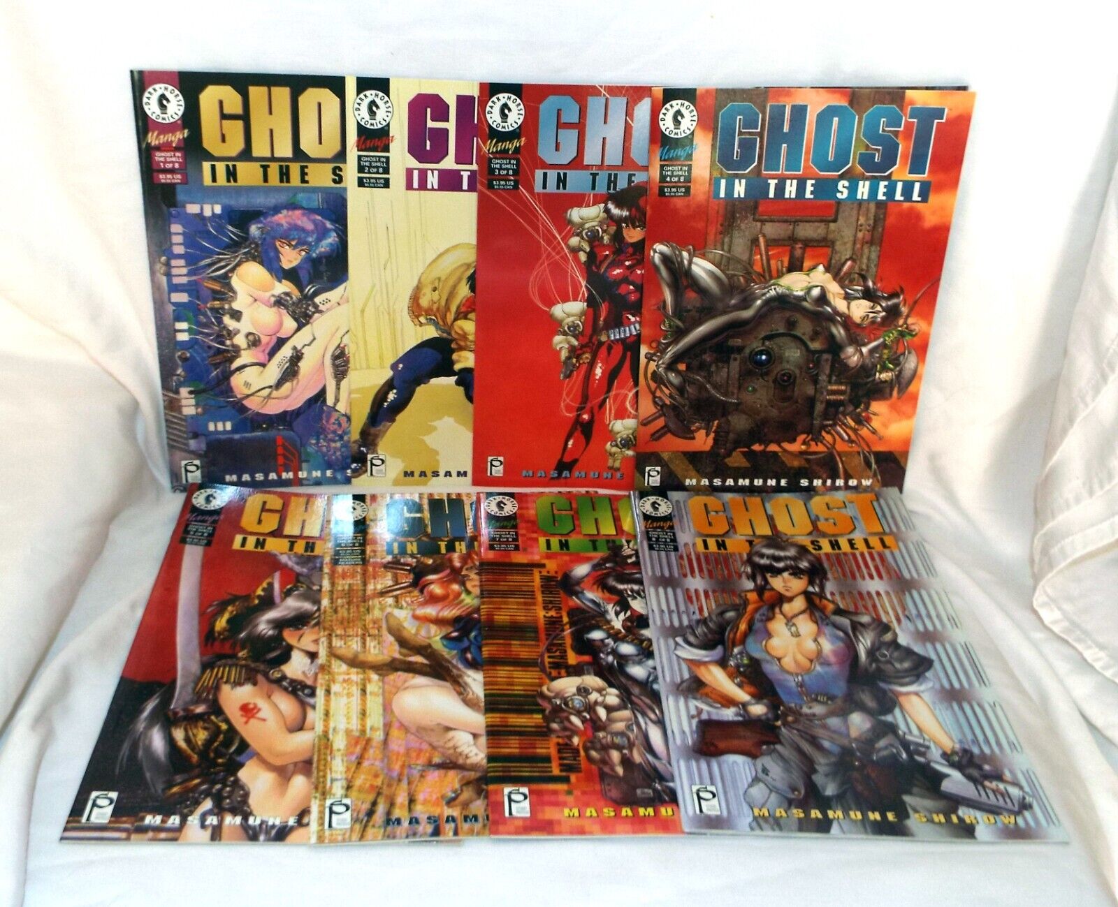 Ghost In The Shell 1-8 Comics Dark Horse NM 1995 Masamune Shirow Manga