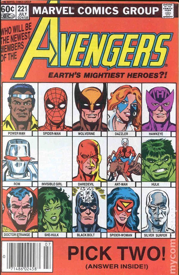 Avengers #221 VG- 3.5 1982 Stock Image Low Grade