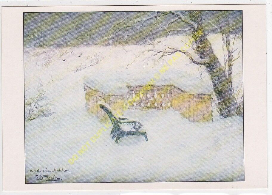 CP Dash Art Fritz Thaulow The Bench under / Below La Snow