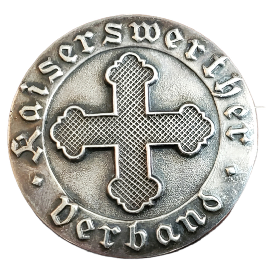 WW1 German Prussian Silver Cross Imperial Kaiserswerther deacon lapel pin 1910 o