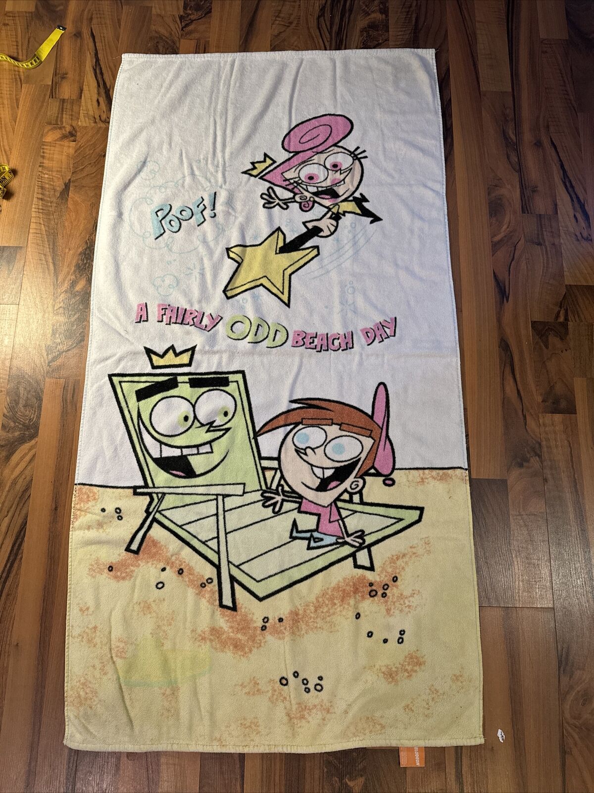 VTG 2003 Nickelodeon Fairly Odd Parents Beach Towel Wanda Cosmo Timmy Turner