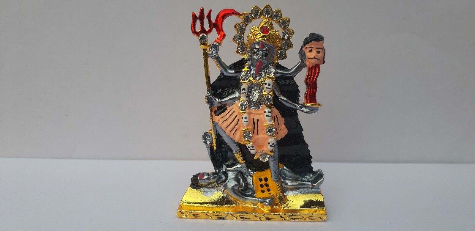 Kali Maa Vaishno Mata Durga metal with Stone - Murti - Statue -7 cm ~ Energized
