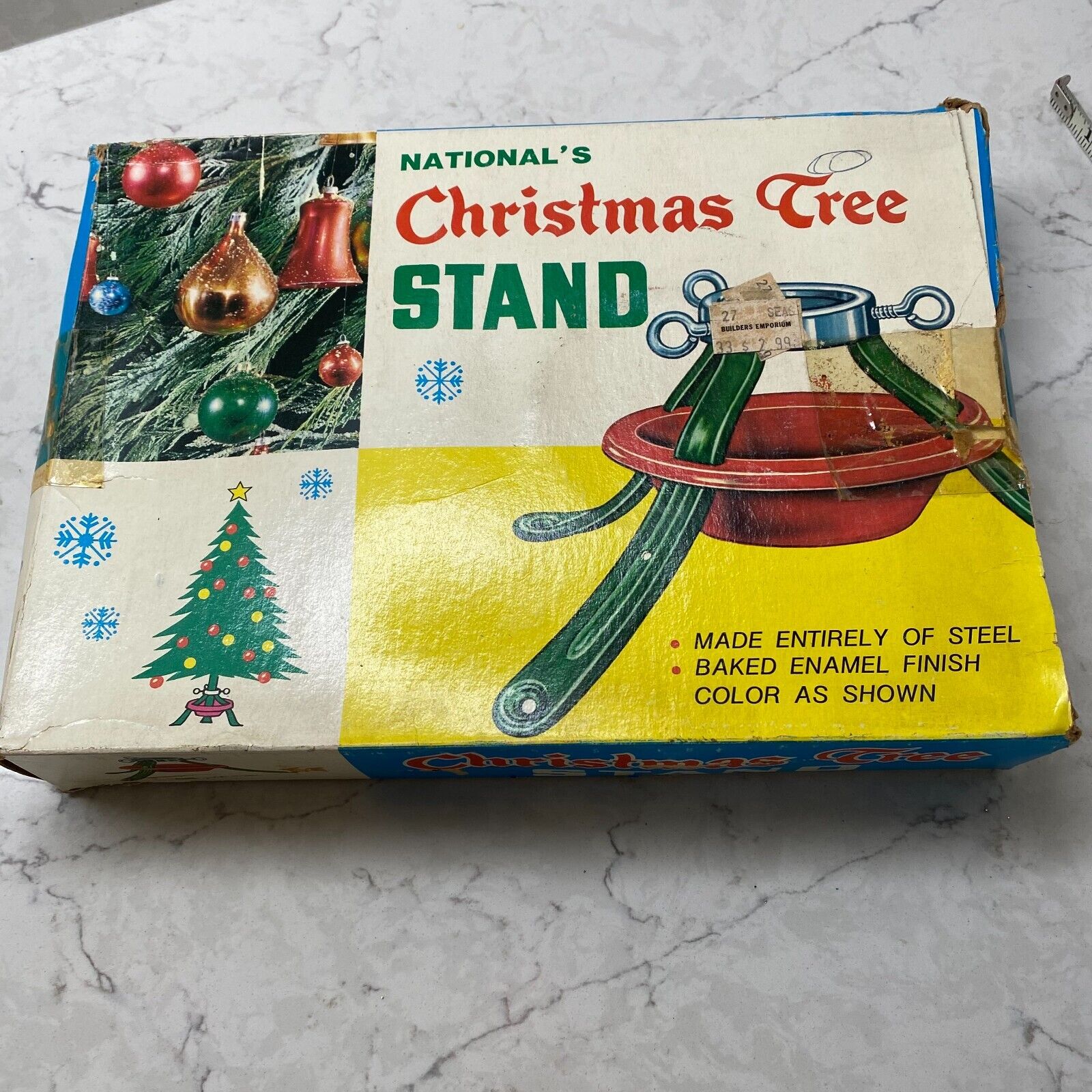 Vintage National Christmas Steel Tree Stand New Old Stock