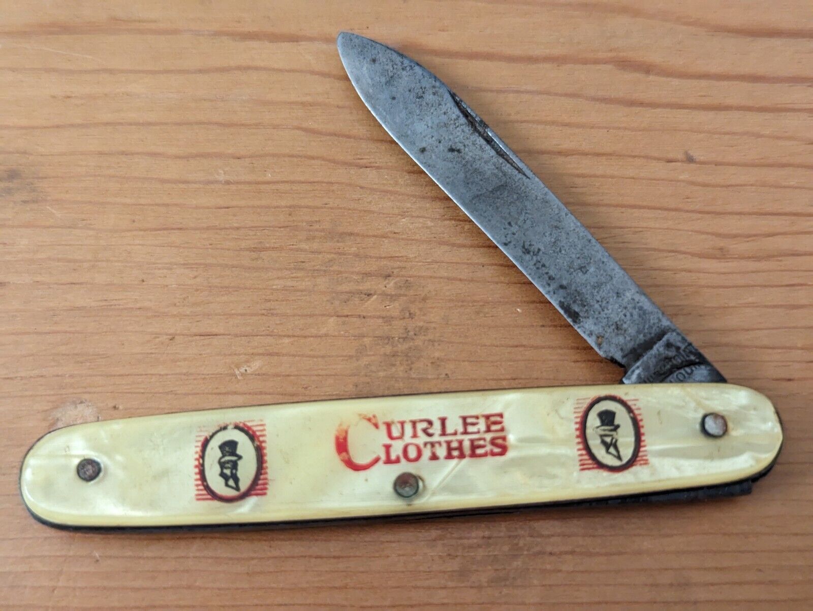 Vintage Pre 1930 Enterprise Cutlery St Louis Advertising Knife - Curlee Clothes