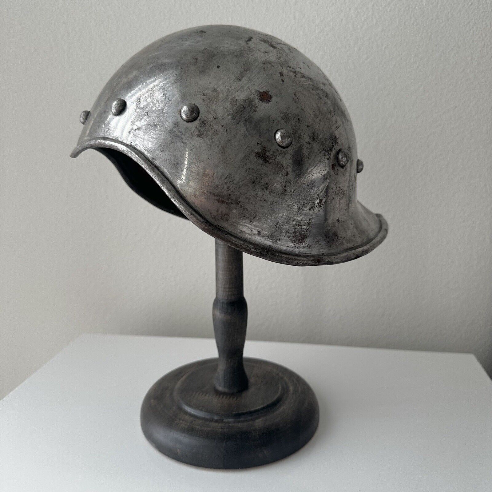 15thC Celesta Helmet (Sallet) Archers Helmet Medieval Costume Old Rust Antiqued