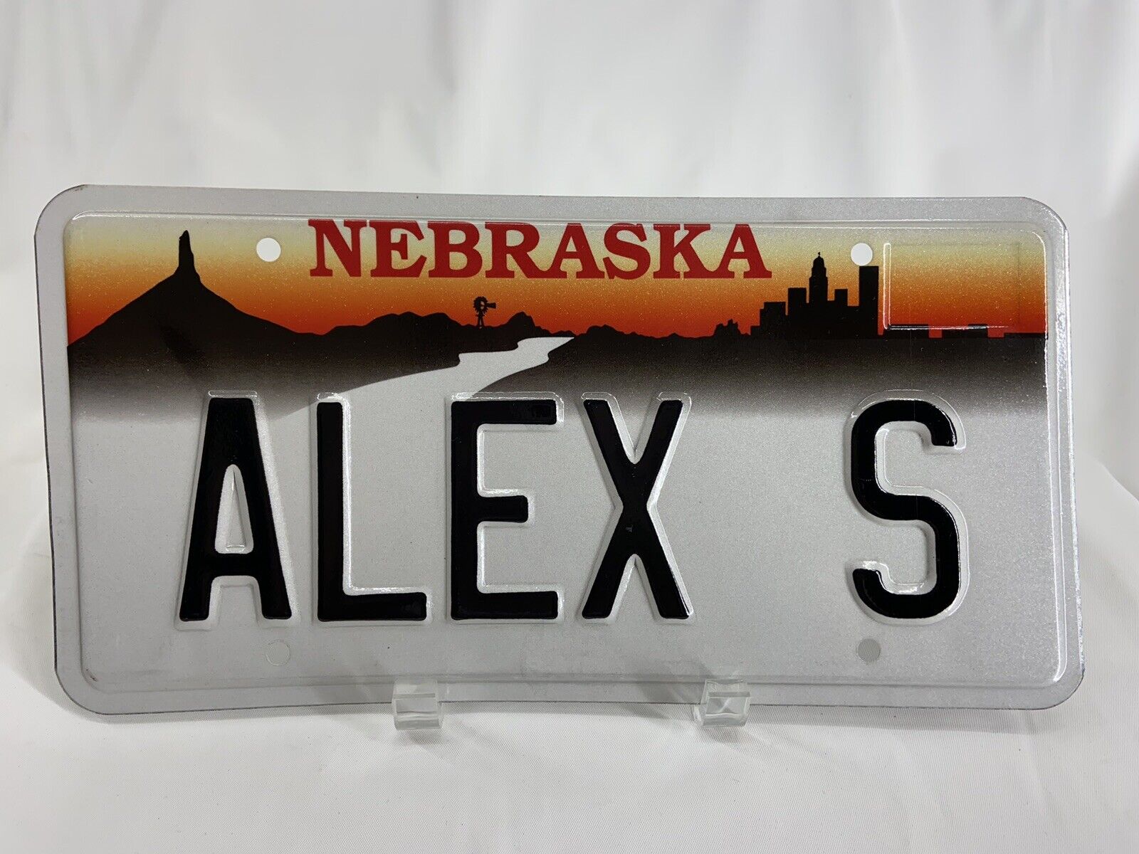ALEX S Vintage Vanity License Plate Nebraska Personalized Auto Man-Cave Décor