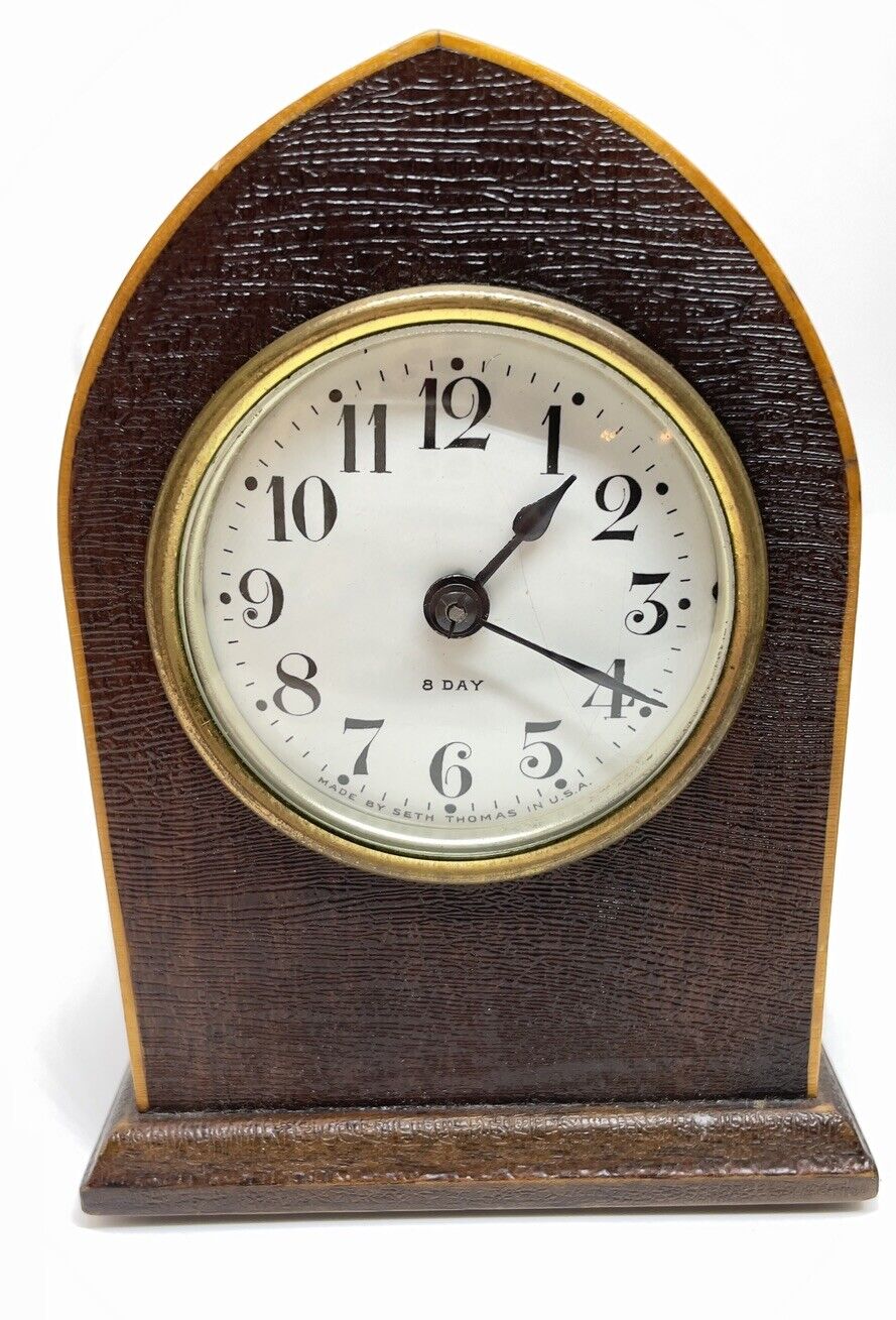 Vintage Seth Thomas 8 Day Beehive Mantel Clock Working