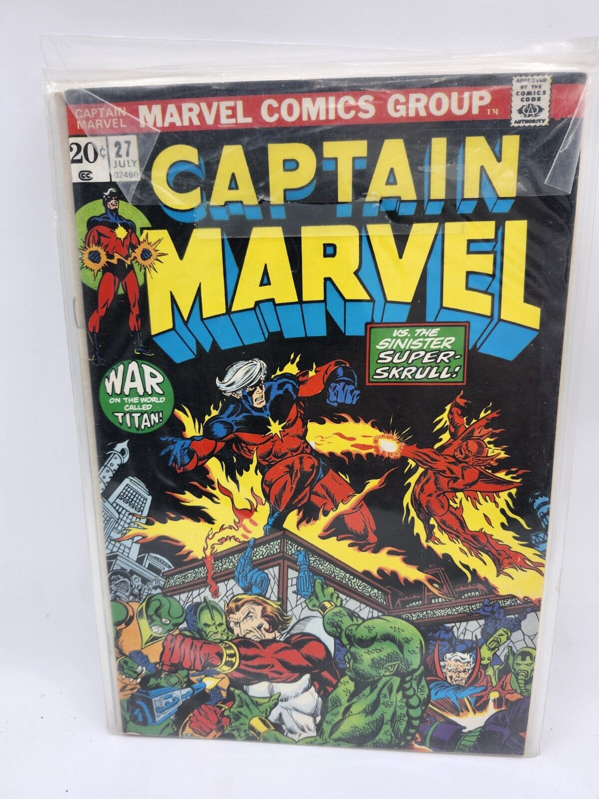 Captain Marvel #27 (Marvel  1973) 1st Eros/Starfox, 2nd Drax