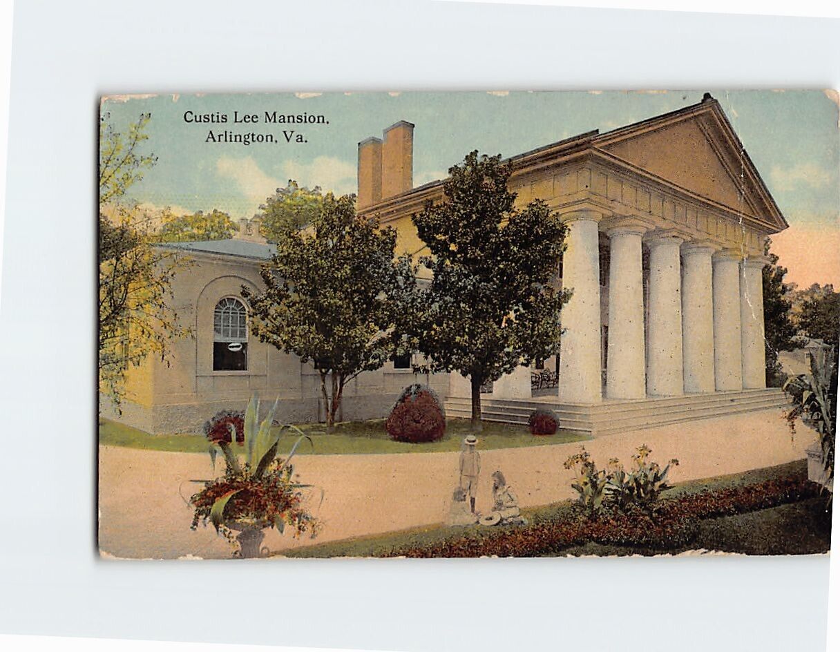 Postcard Custis-Lee Mansion Arlington Virginia USA