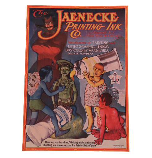1901 Jaenecke Imps Series No 3 Satin & Imps Printing Lithography Rare Ephemera
