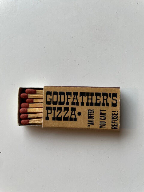 Godfather\'s Pizza Vintage Matchbox