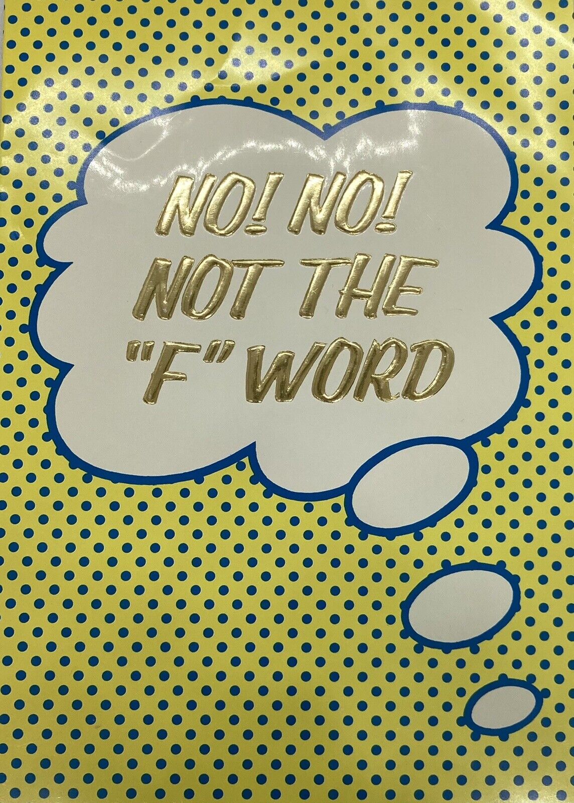 Vintage Rainbow Cards Happy Birthday Card “No Not The F Word” Forty Years Old P1