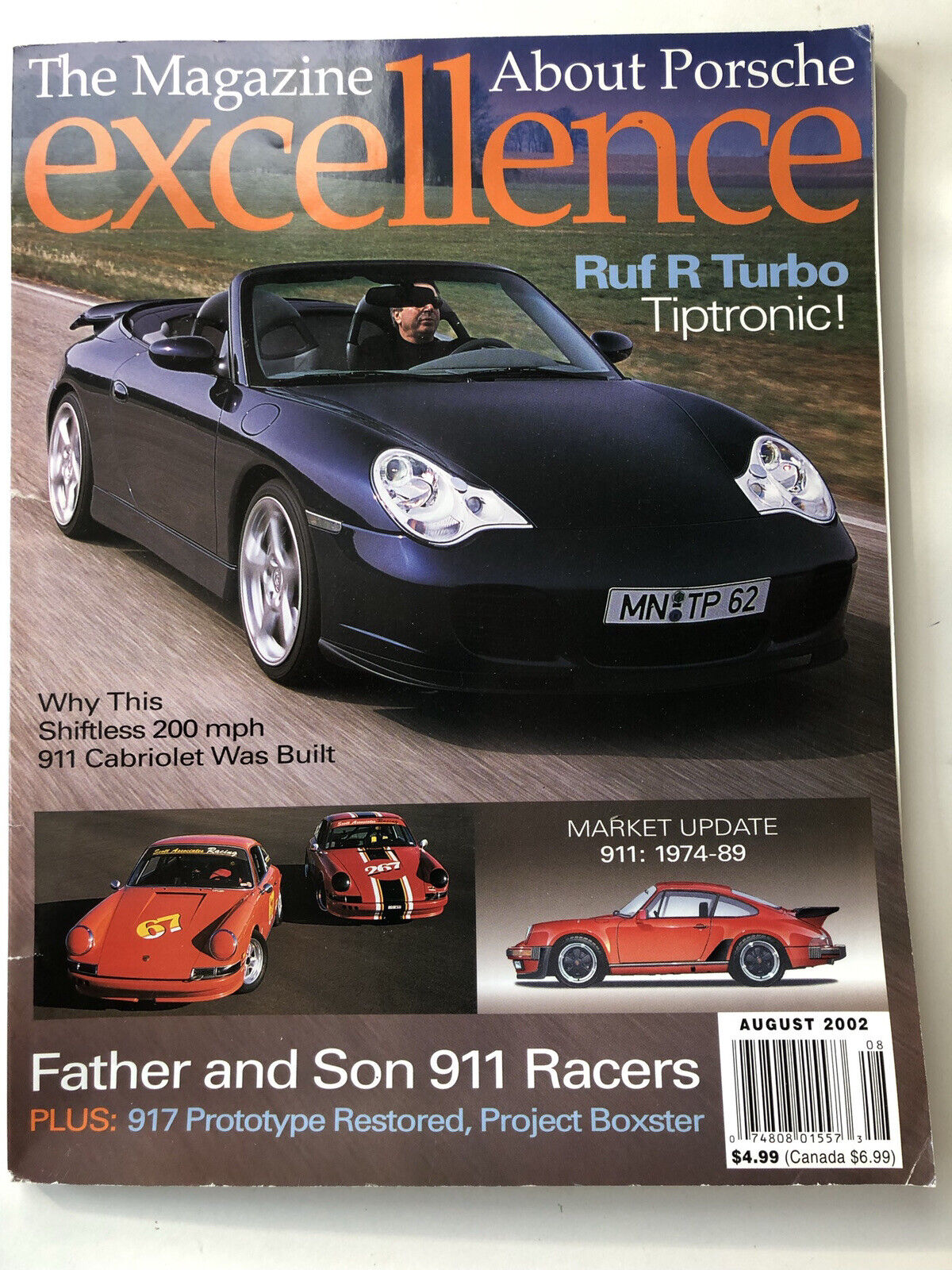 Excellence magazine Porsche, August 2002, Ruf R Turbo