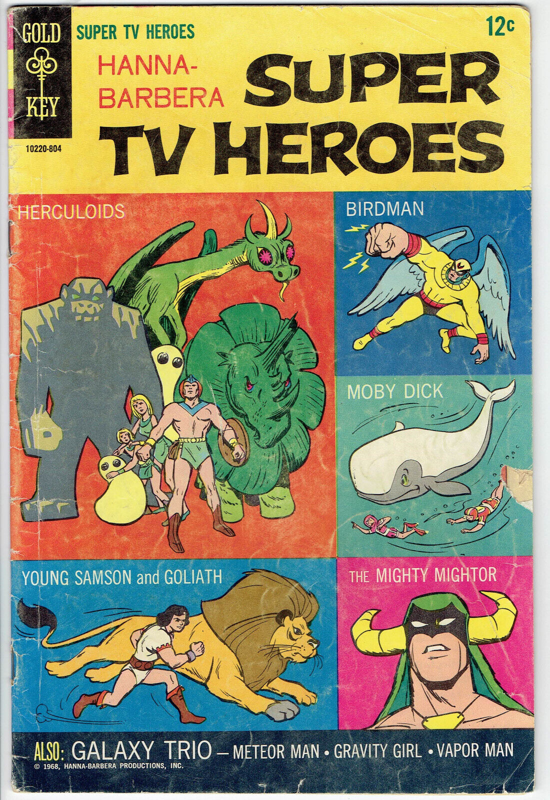 HANNA-BARBERA SUPER TV HEROES #1 Gold Key Comic Book 1968 Birdman VG 4.0