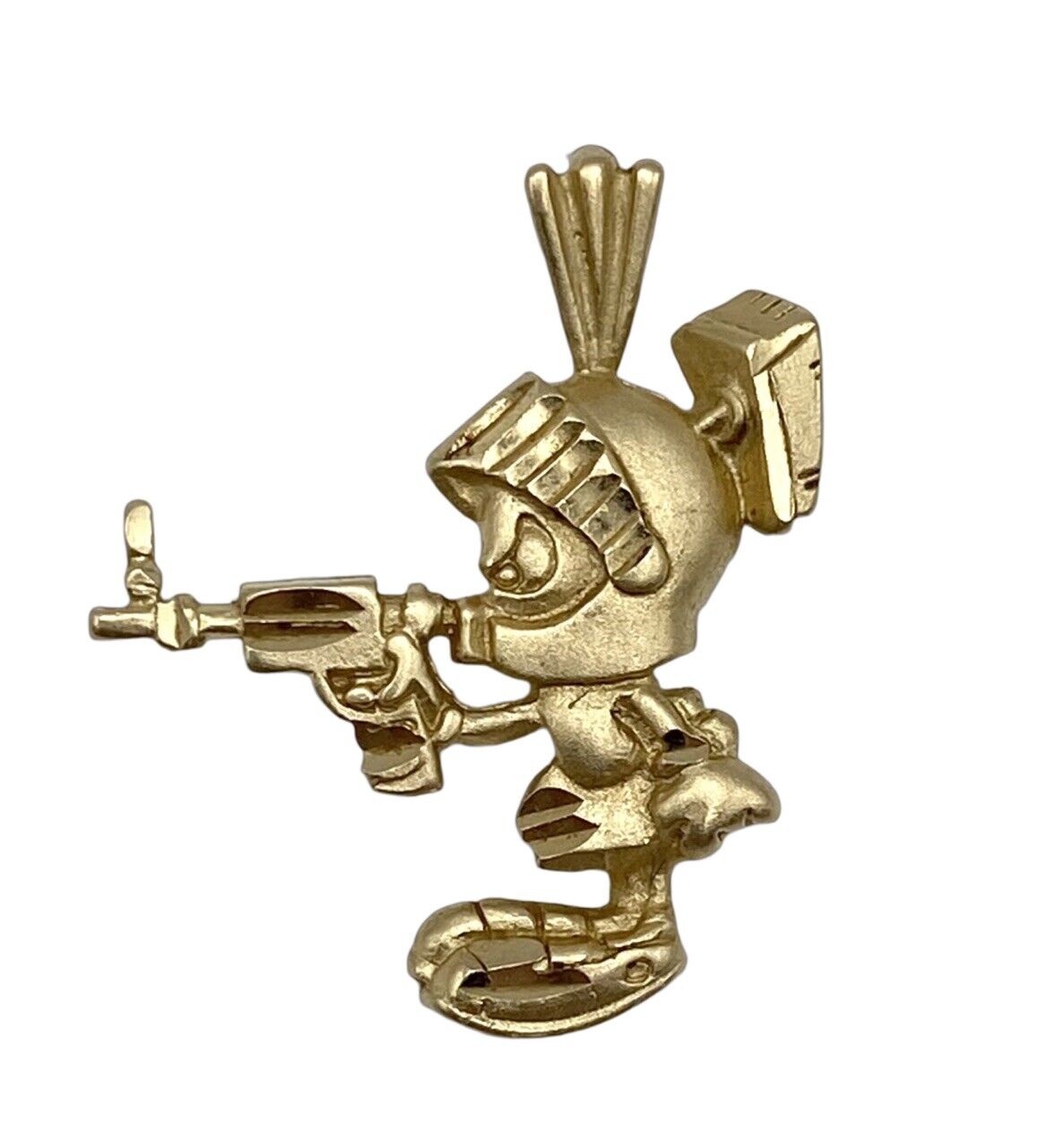 14K Yellow Gold 1992 Marvin The Martian Warner Bros Charm
