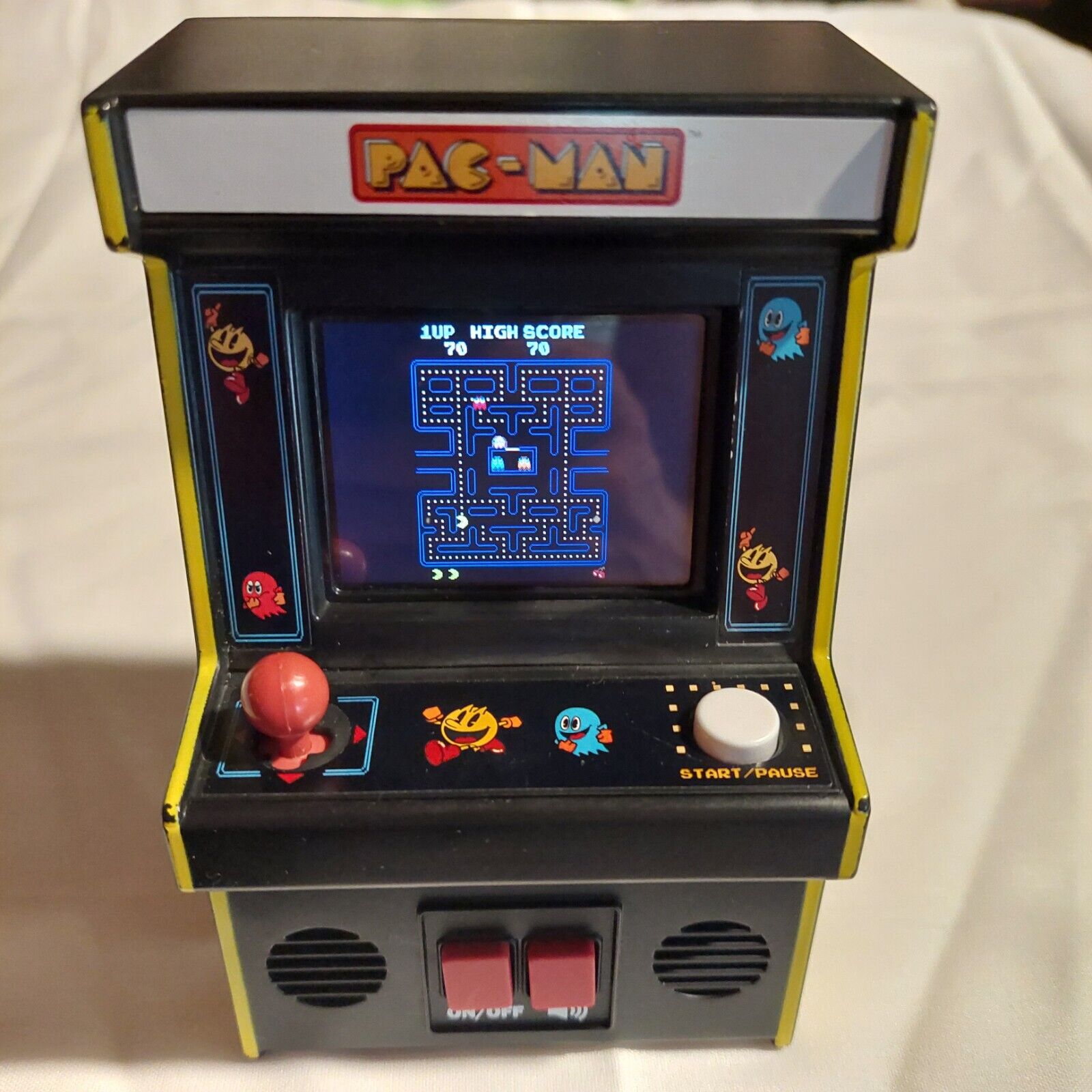 Pac-Man Mini Arcade Retro Game Bandai Namco Pacman Game Basic Fun TESTED.