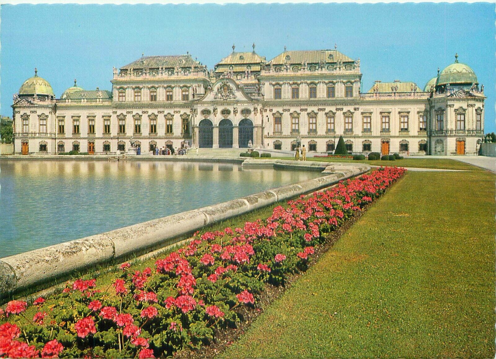 Belvedere Palace Vienna Austria Vintage Unposted 6 x 4 Postcard