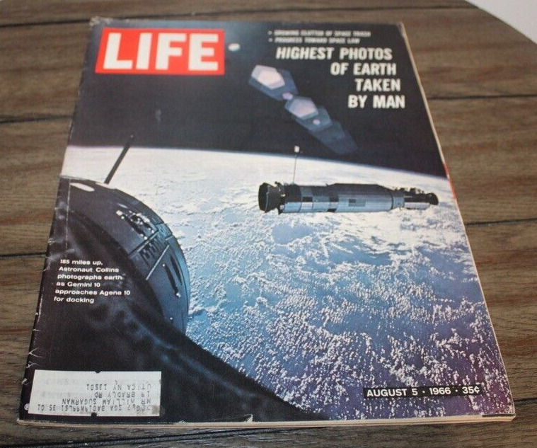 Vtg Life Magazine AUGUST 5, 1965 Highest Photos Of Earth Taken By Man GREAT ADS